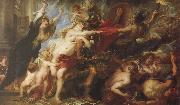Peter Paul Rubens The moral of the outbreak of war Sweden oil painting artist